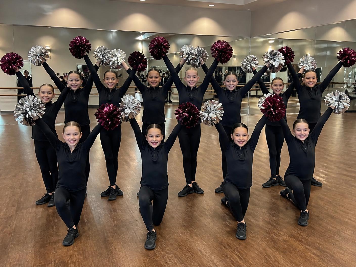 Poms class at Donna's Studio of Dance